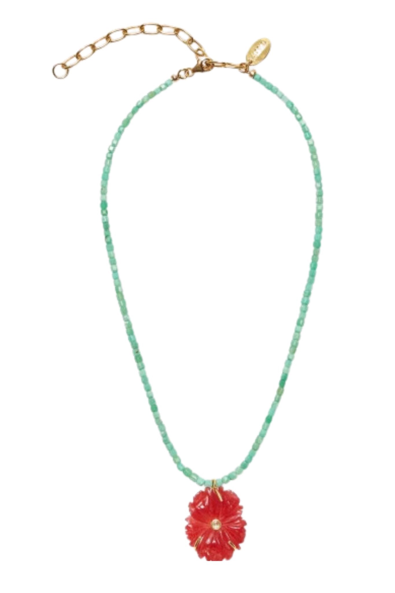 Lizzie Fortunato New Bloom Necklace in Poinsettia - Vermillion