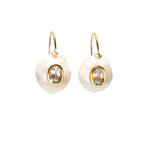 Lizzie Fortunato Pearl Pablo Earrings in Green Amethyst - Vermillion