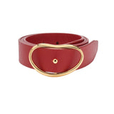 Lizzie Fortunato Wide Georgia Belt - Vermillion