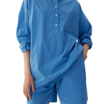 LMND Chiara Half Placket Shirt - Vermillion