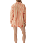 LMND Chiara Long Sleeve Shirt - Vermillion