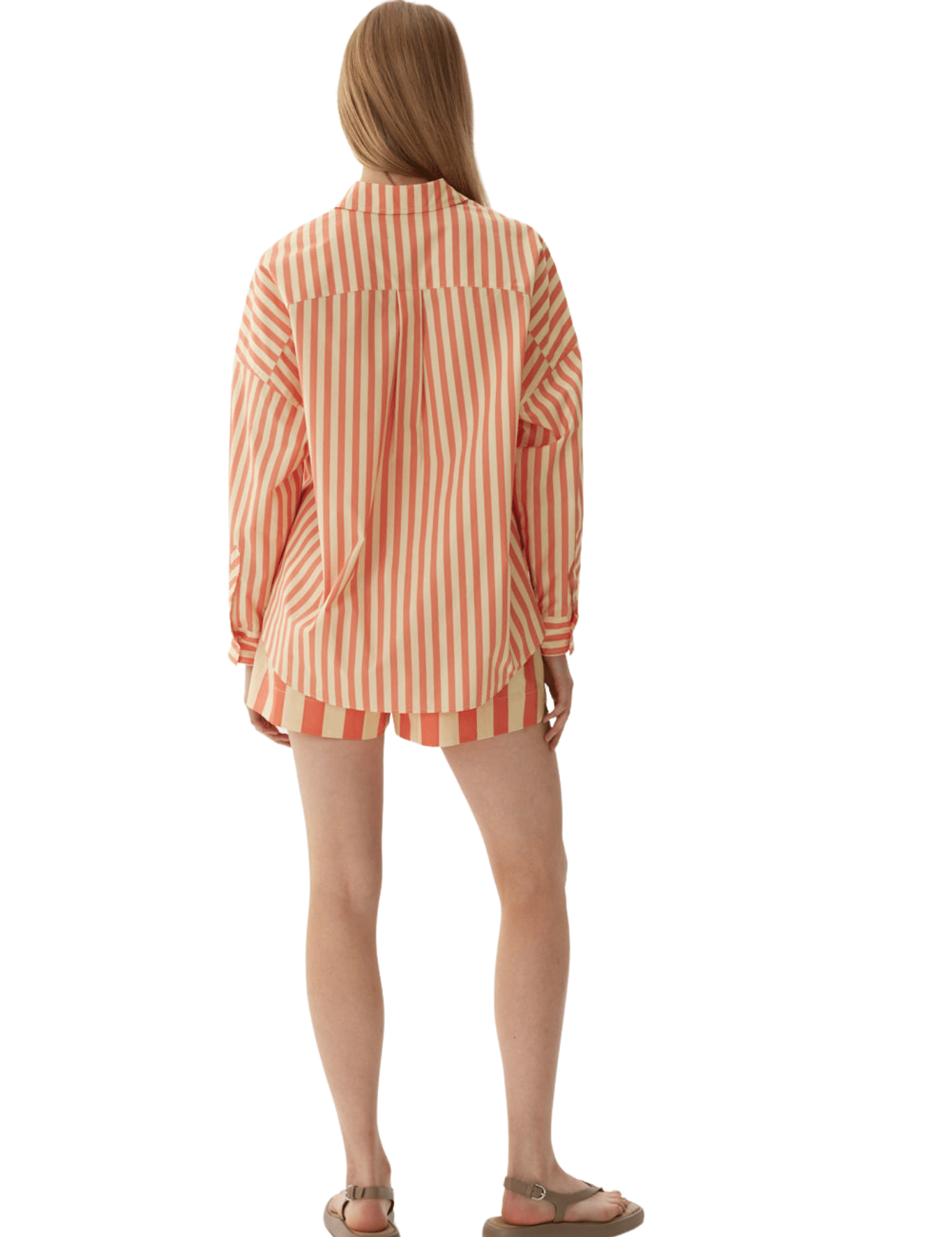 LMND Chiara Long Sleeve Shirt - Vermillion