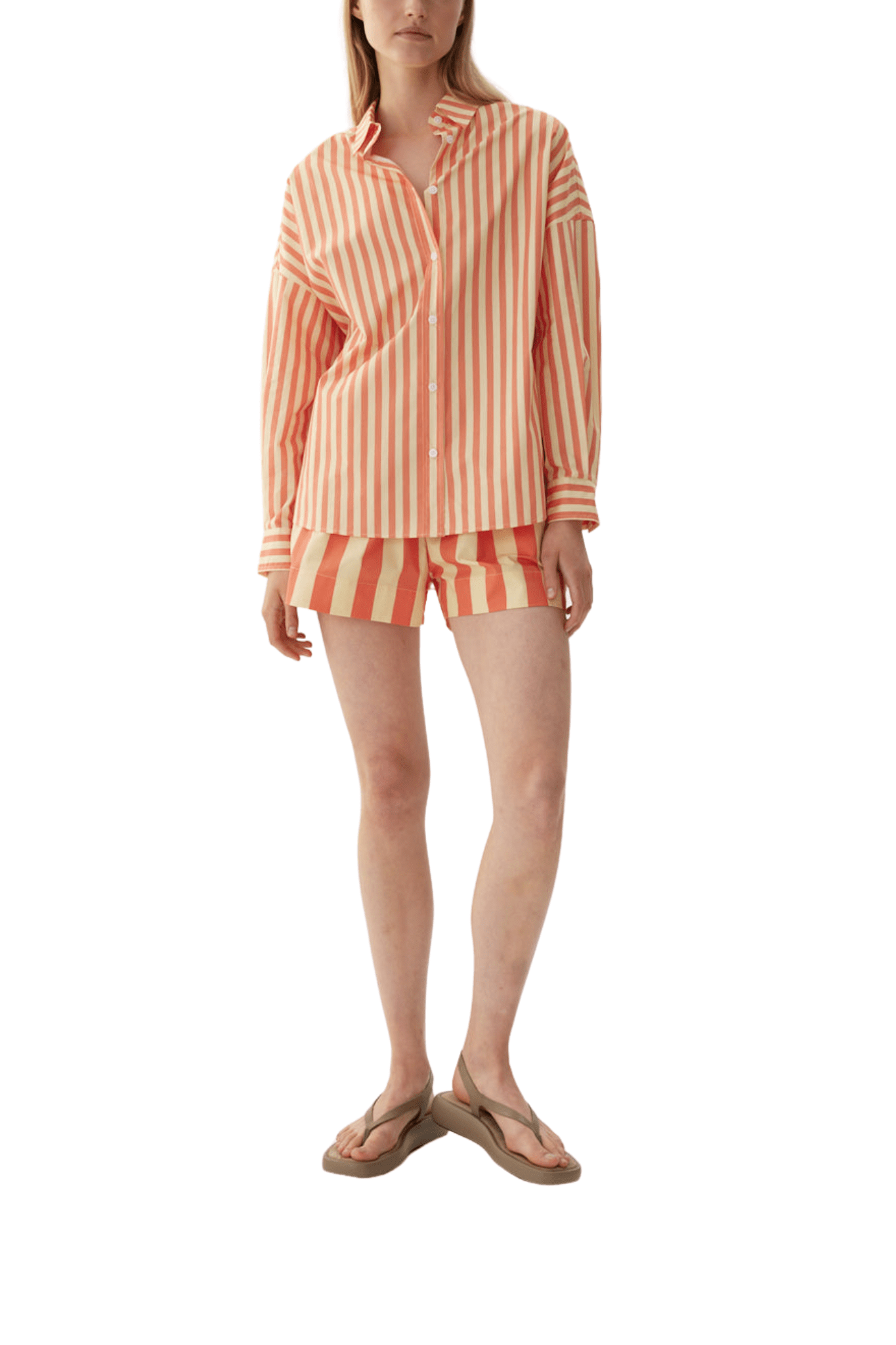 LMND Chiara Long Sleeve Shirt - Vermillion