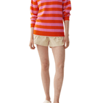 LMND Tippy Striped Shirt - Vermillion