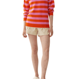 LMND Tippy Striped Shirt - Vermillion