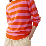 LMND Tippy Striped Shirt - Vermillion