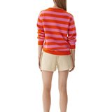 LMND Tippy Striped Shirt - Vermillion