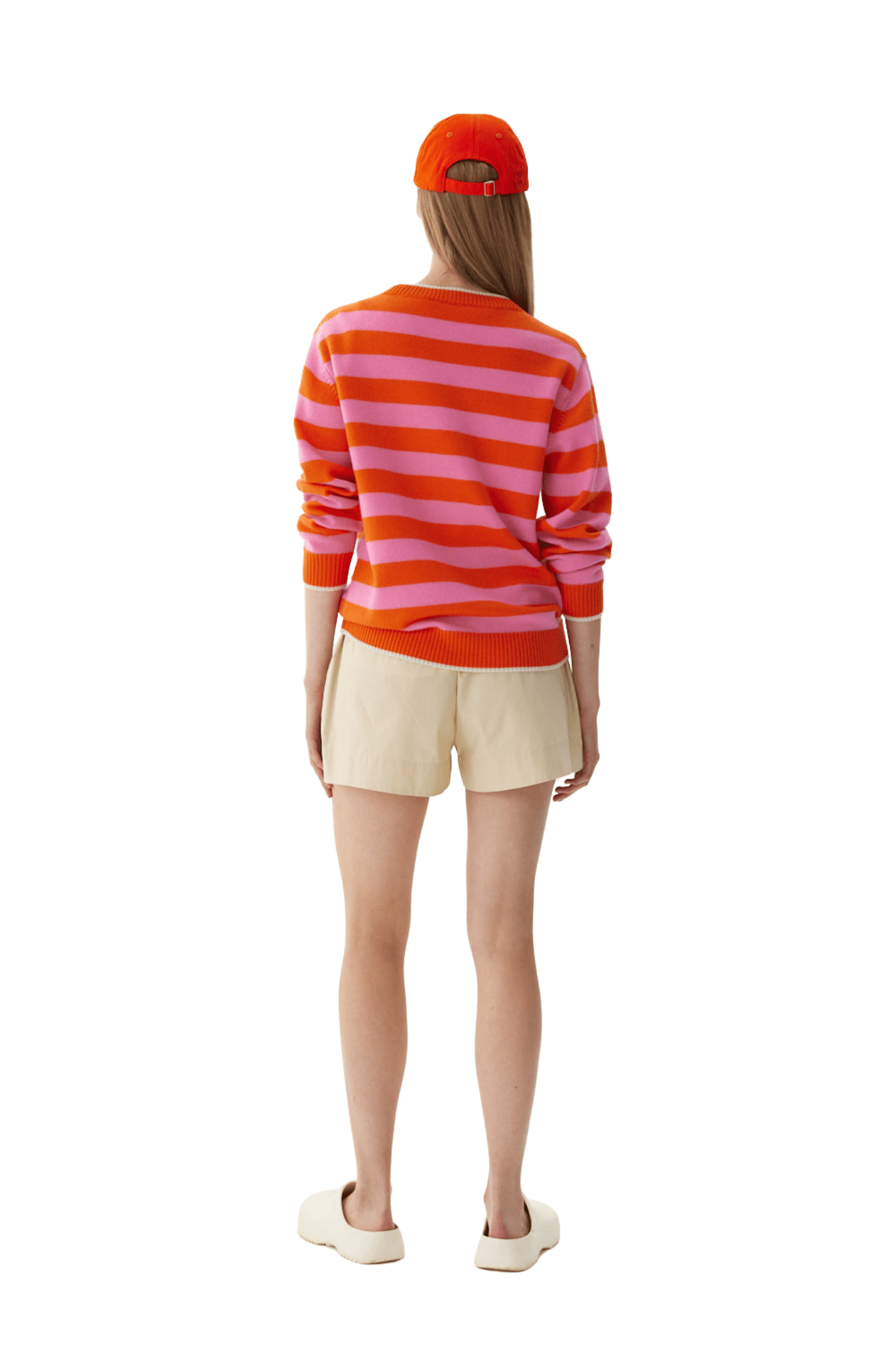 LMND Tippy Striped Shirt - Vermillion