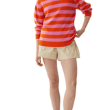 LMND Tippy Striped Shirt - Vermillion