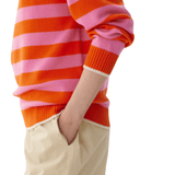 LMND Tippy Striped Shirt - Vermillion