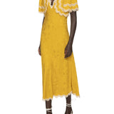 Sea Shay Lace Cape Midi Dress
