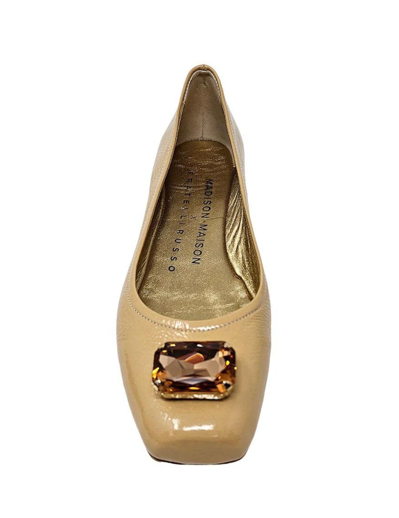 Madison Maison Marion Jeweled Ballet Flat - Vermillion