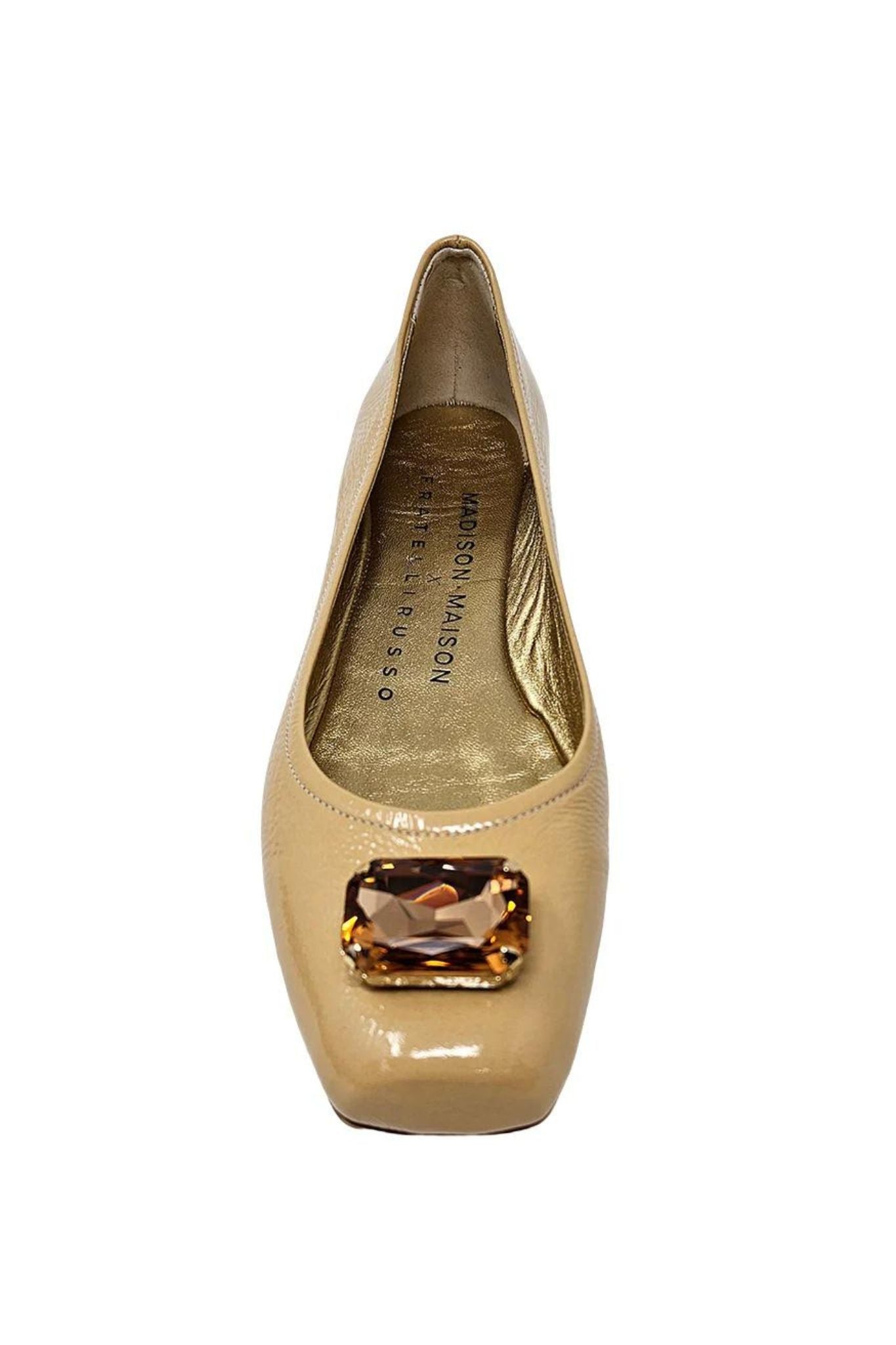 Madison Maison Marion Jeweled Ballet Flat - Vermillion