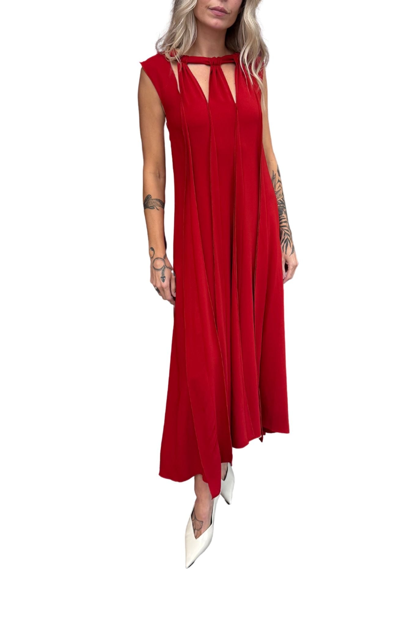 Mantu Dress - Vermillion