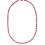 Marie Helene de Taillac 20k Yellow Gold Garnet Lady Like Necklace - Vermillion