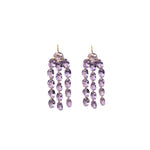 Marie Helene de Taillac Amethyst Gem Waterfall Earrings - Vermillion