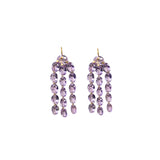 Marie Helene de Taillac Amethyst Gem Waterfall Earrings - Vermillion