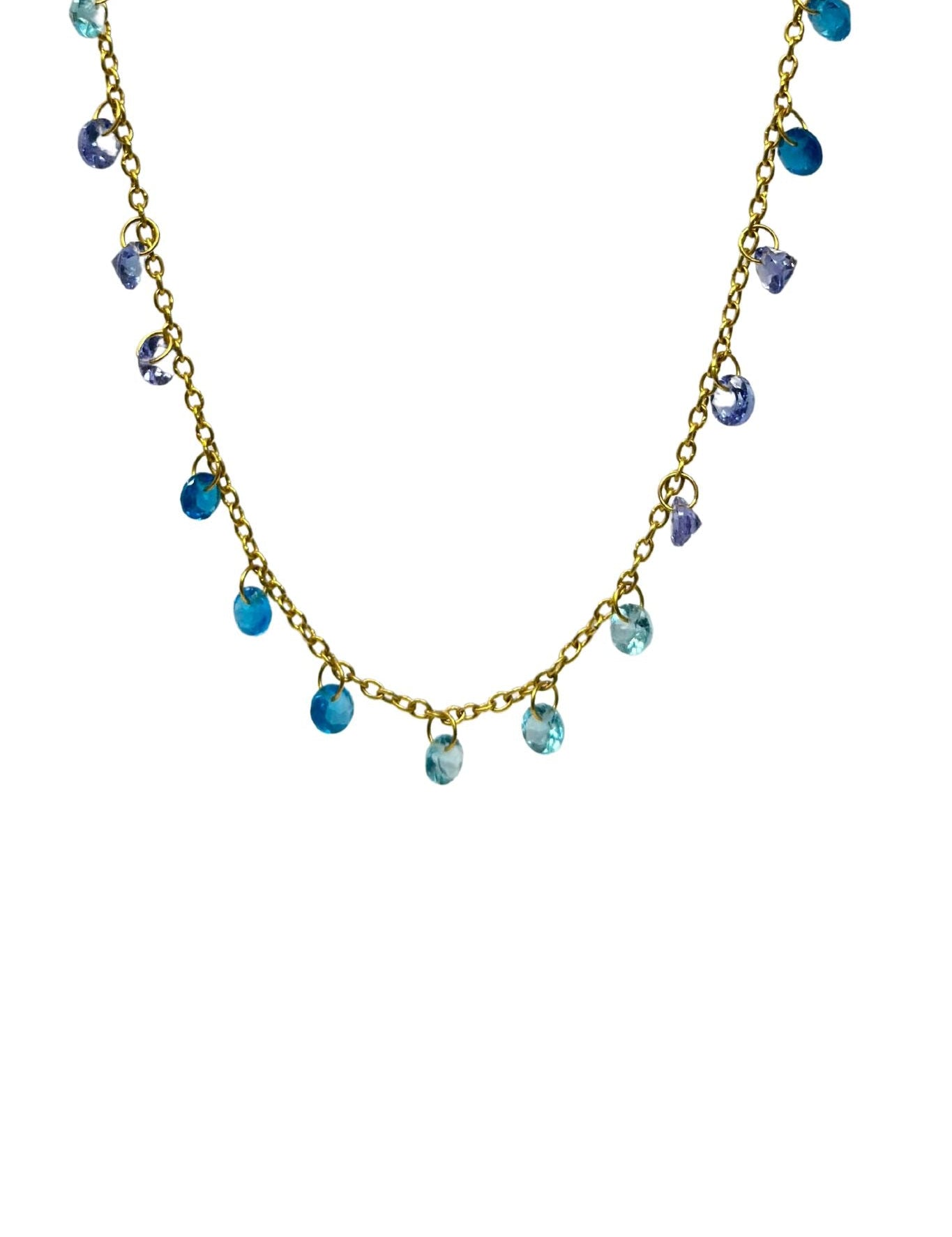 Marie Helene de Taillac Blue Lagoon Dangling Necklace - Vermillion