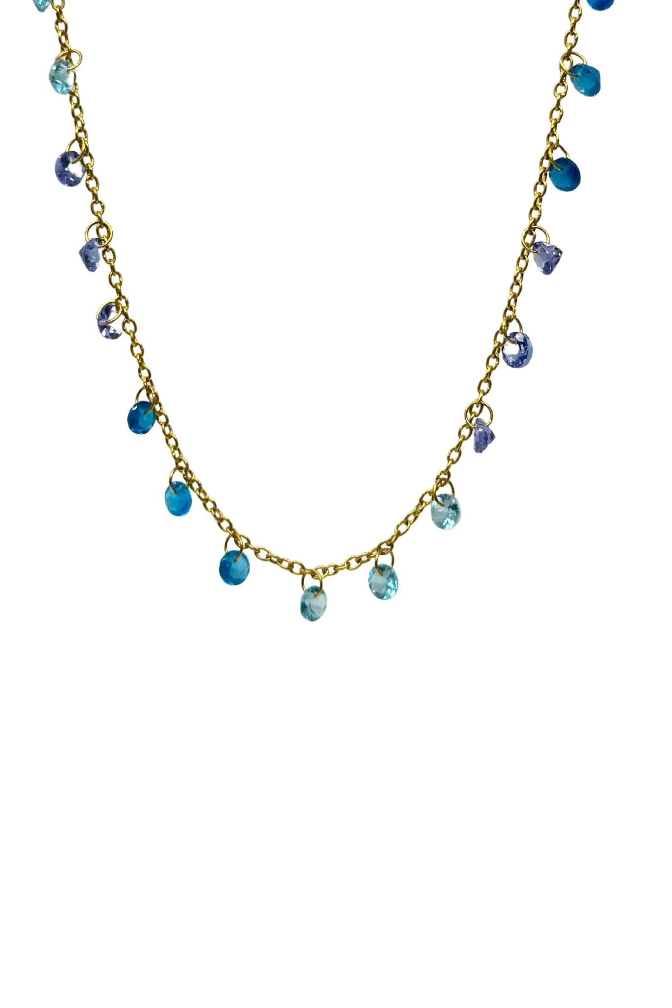 Marie Helene de Taillac Blue Lagoon Dangling Necklace - Vermillion