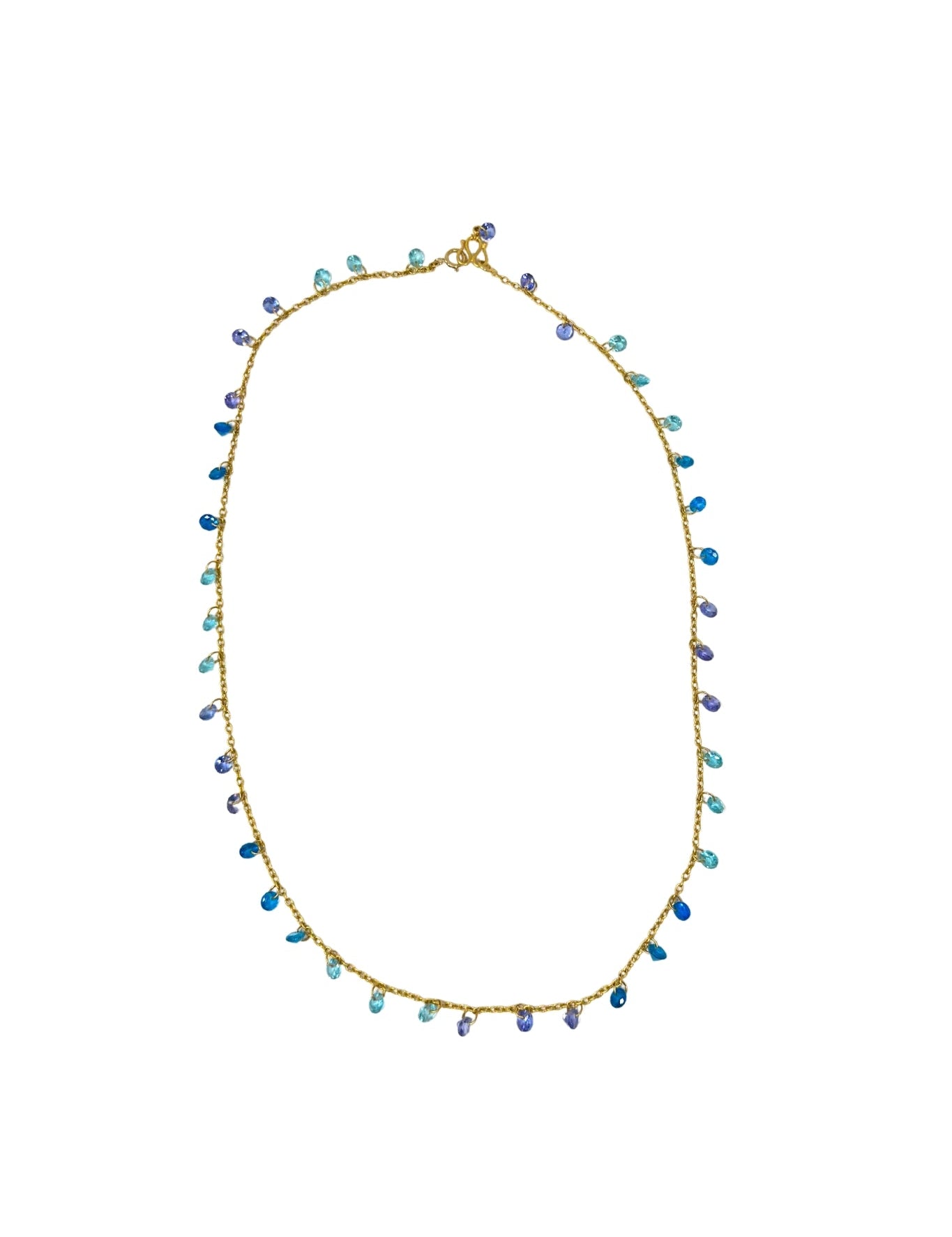 Marie Helene de Taillac Blue Lagoon Dangling Necklace - Vermillion