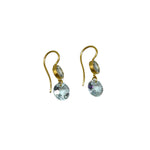 Marie Helene de Taillac Extra Small Aquamarine Incandescence Hook Earrings - Vermillion