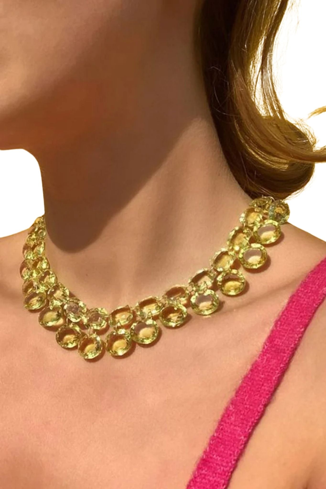 Marie Helene de Taillac Green Quartz Favorite Necklace - Vermillion