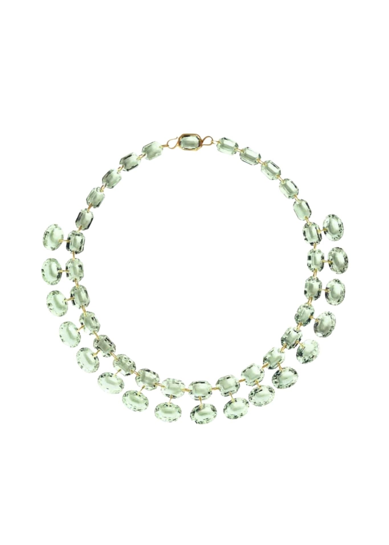 Marie Helene de Taillac Green Quartz Favorite Necklace - Vermillion