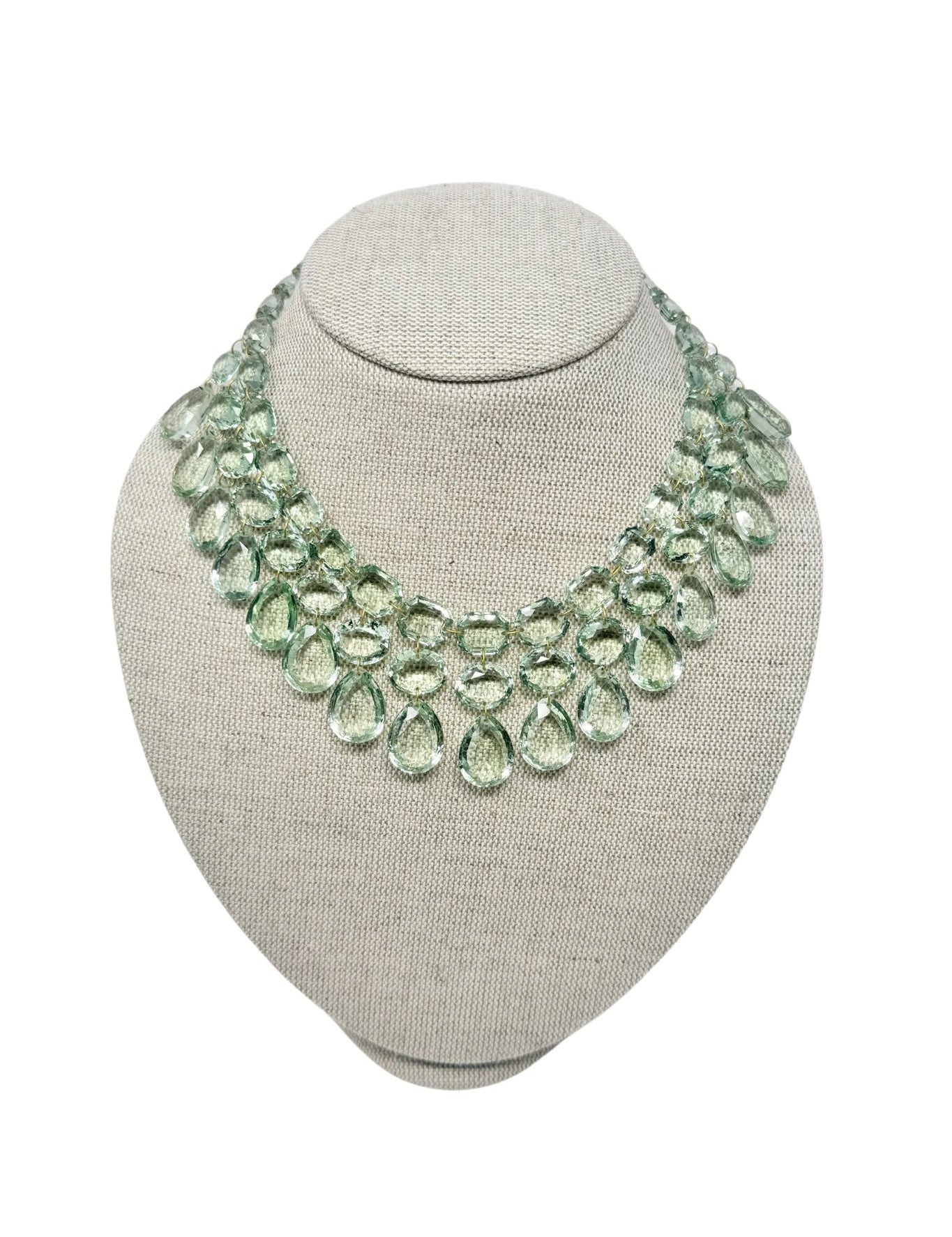 Marie Helene de Taillac Green Quartz Queen Necklace - Vermillion