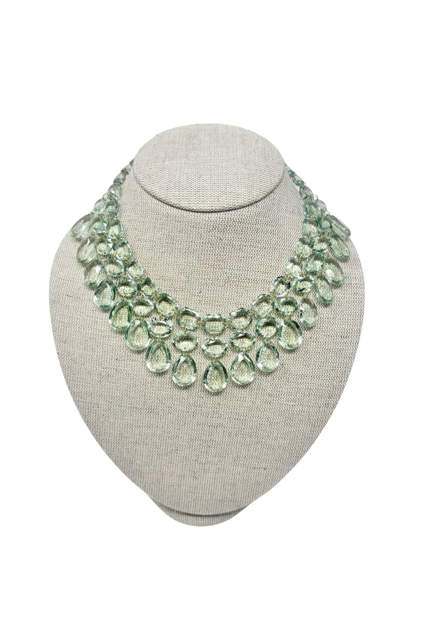 Marie Helene de Taillac Green Quartz Queen Necklace - Vermillion