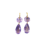 Marie Helene de Taillac Lavender Quartz Bianca Earrings - Vermillion