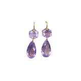 Marie Helene de Taillac Lavender Quartz Bianca Earrings - Vermillion