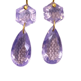 Marie Helene de Taillac Lavender Quartz Bianca Earrings - Vermillion
