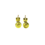 Marie Helene de Taillac Lemon Quartz Square Incandescence Earrings - Vermillion