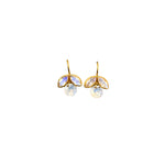 Marie Helene de Taillac Rainbow Moonstone Apple Earrings - Vermillion