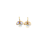 Marie Helene de Taillac Rainbow Moonstone Apple Earrings - Vermillion