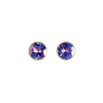 Marie Helene de Taillac Tanzanite Bindi Stud Earrings - Vermillion