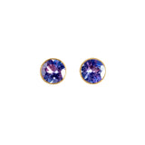 Marie Helene de Taillac Tanzanite Bindi Stud Earrings - Vermillion