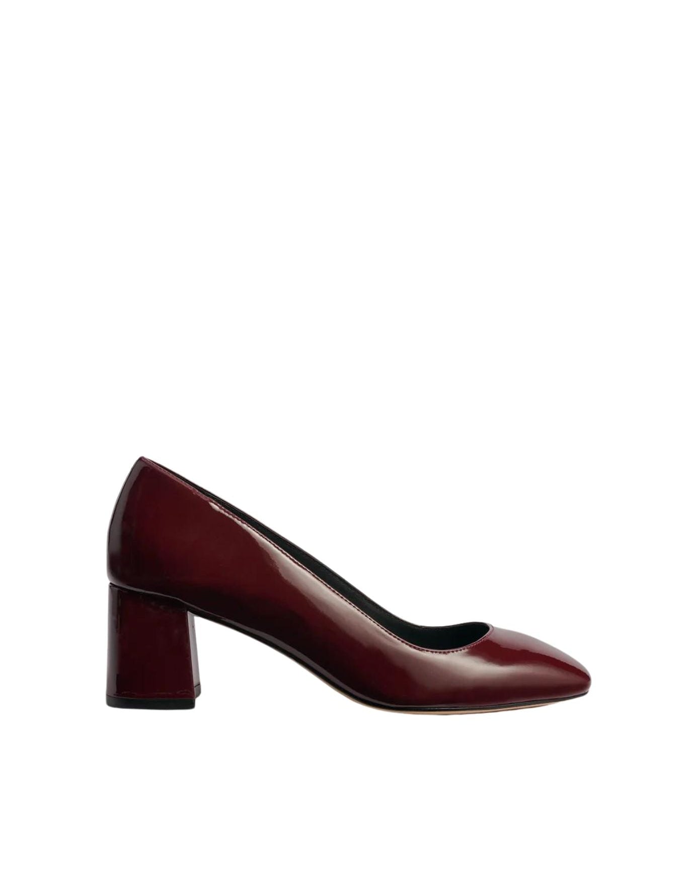 Marion Parke Classic Block Heel Pump 60 - Vermillion