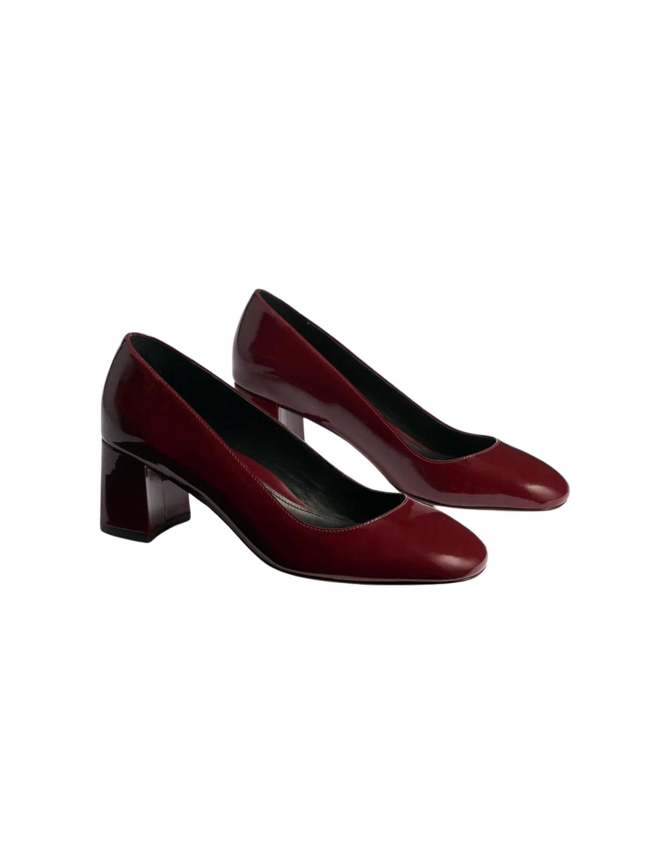 Marion Parke Classic Block Heel Pump 60 - Vermillion