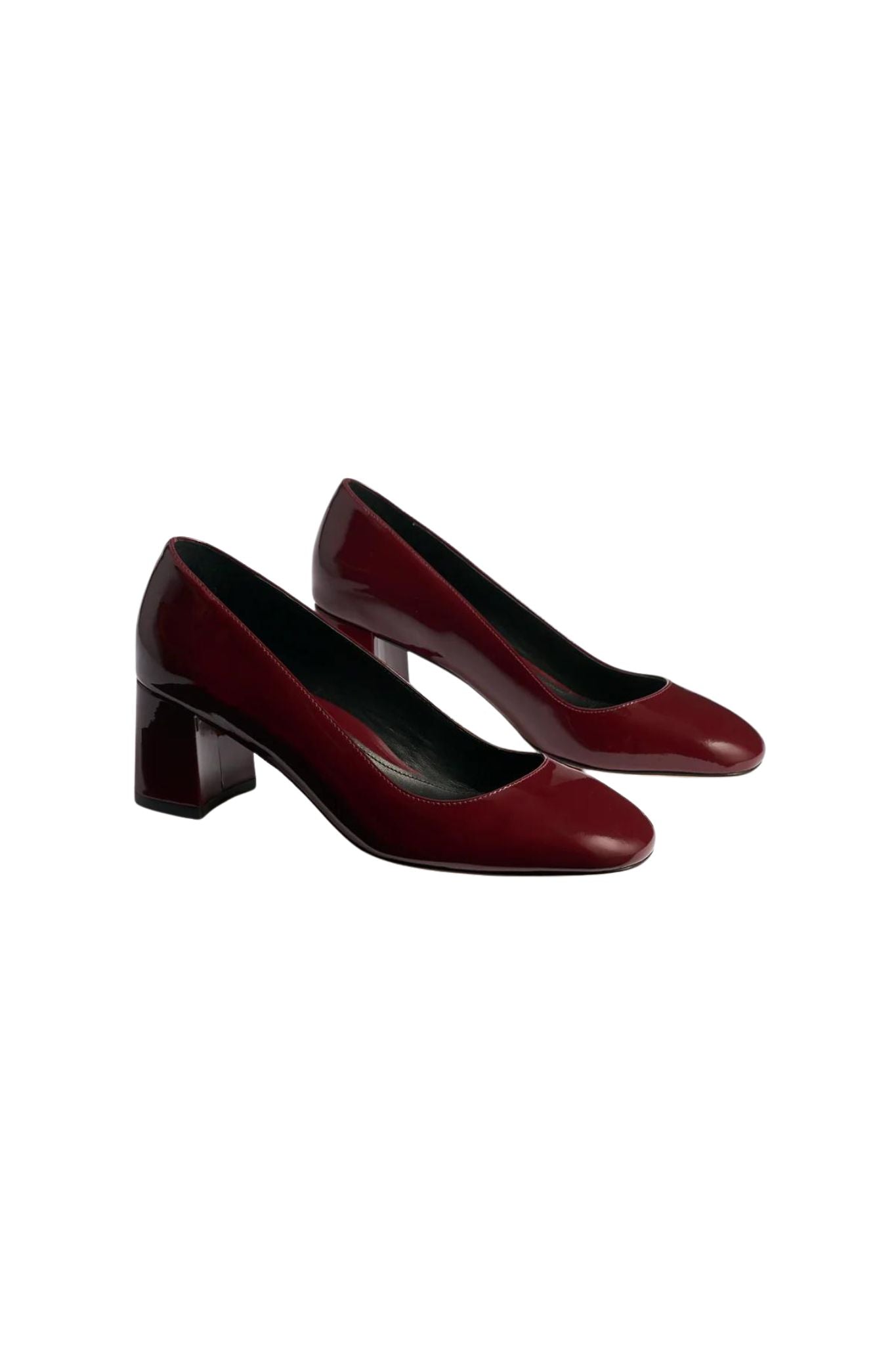 Marion Parke Classic Block Heel Pump 60 - Vermillion