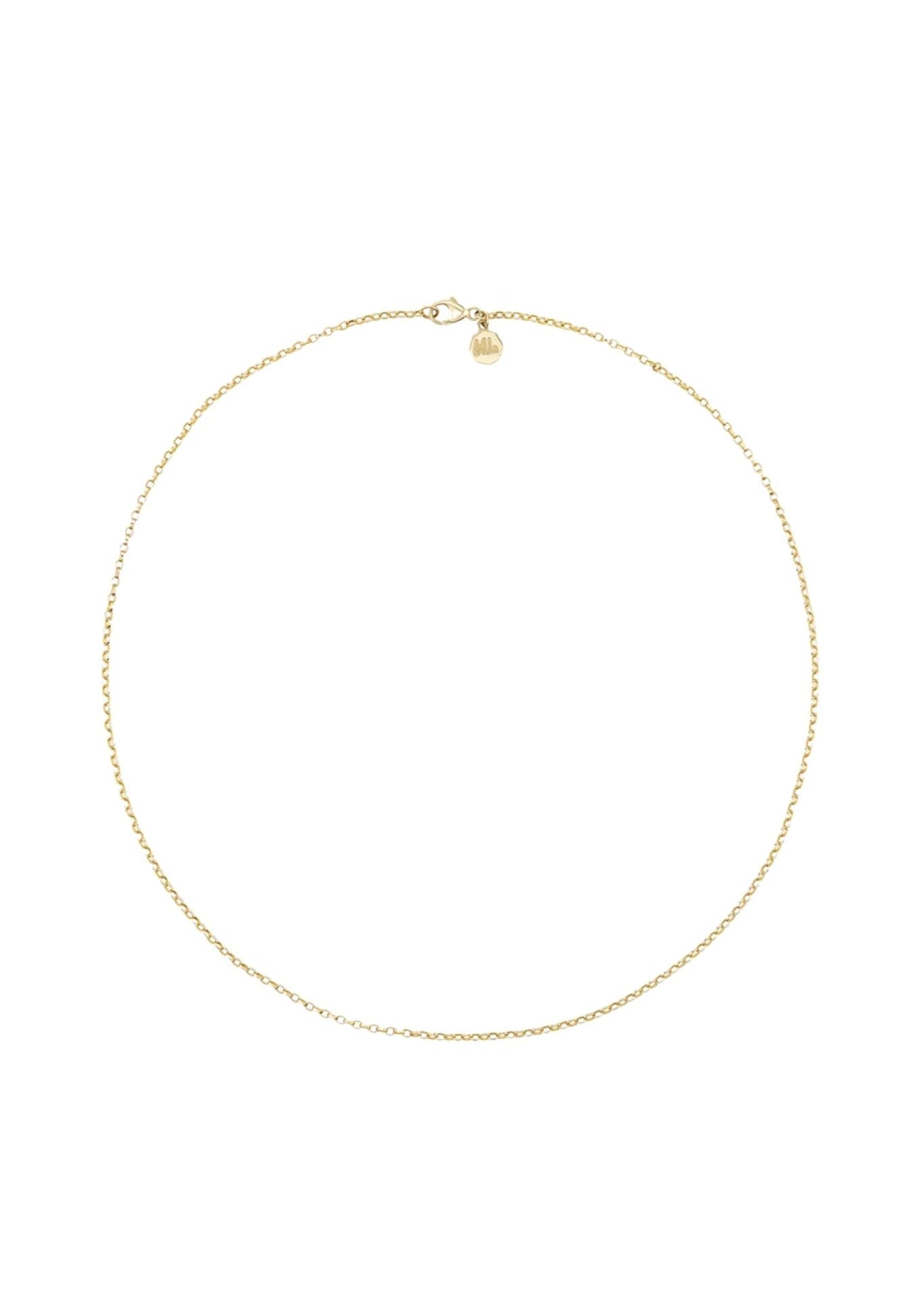 Marlo Laz 14K Yellow Gold 1.8 Rolo Chain 16" - Vermillion