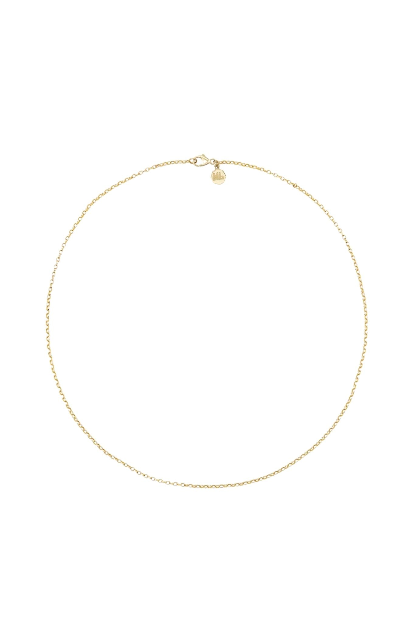 Marlo Laz 14K Yellow Gold 1.8 Rolo Chain 18" - Vermillion