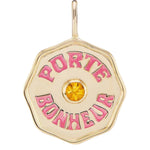 Marlo Laz Mini Porte Bonheur Charm Citrine - Vermillion