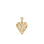 Marlo Laz YG Small Southwestern Heart Charm - Vermillion