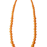 Megan Park Graded Resin Bead Necklace - Vermillion
