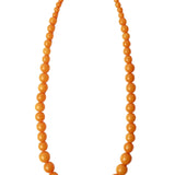 Megan Park Graded Resin Bead Necklace - Vermillion