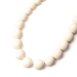 Megan Park Graded Resin Bead Necklace - Vermillion