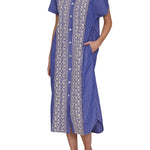 Megan Park Riley Embroidered Poplin Dress - Vermillion
