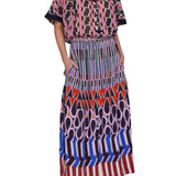 Megan Park Zuri Crepe Resort Skirt - Vermillion