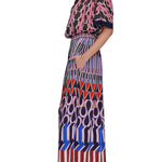 Megan Park Zuri Crepe Resort Skirt - Vermillion